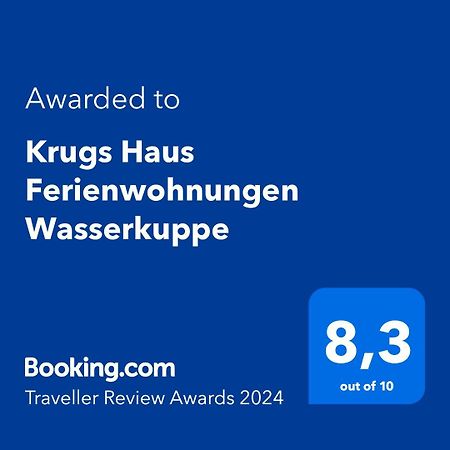 Krugs Haus Ferienwohnungen Wasserkuppe Ebersburg Eksteriør billede